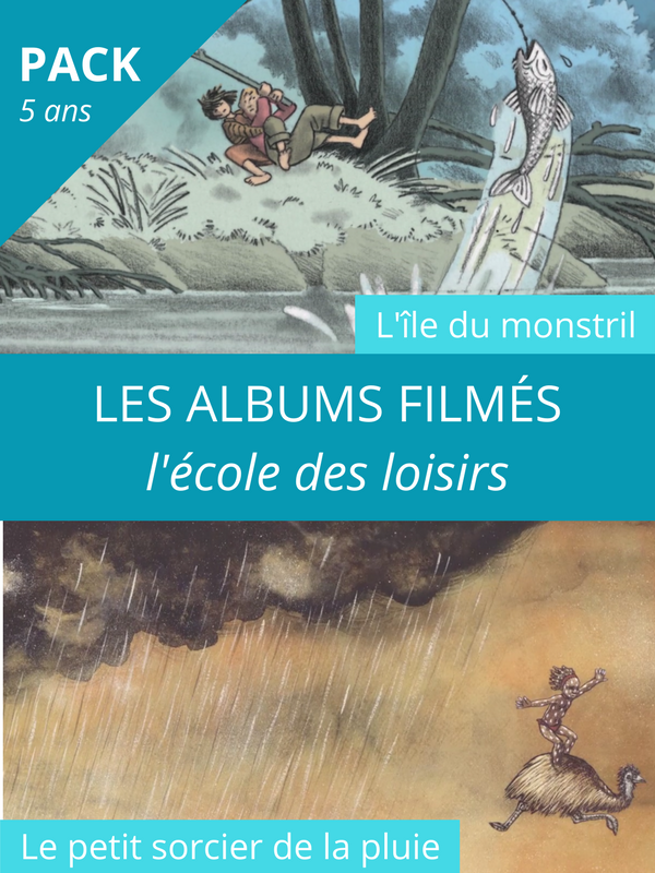 Les albums filmés : L'île du monstril - Le petit sorcier de la pluie | 