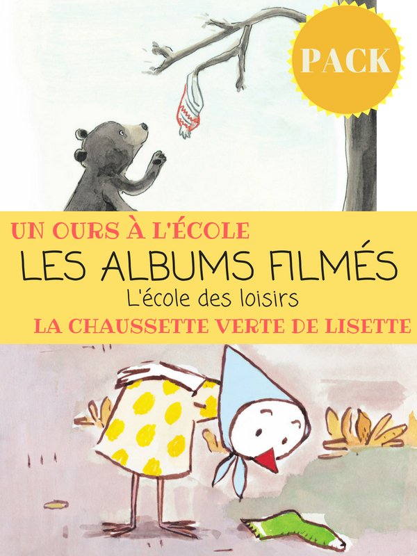 Les albums filmés : La chaussette verte de Lisette - Un ours à l'école | 